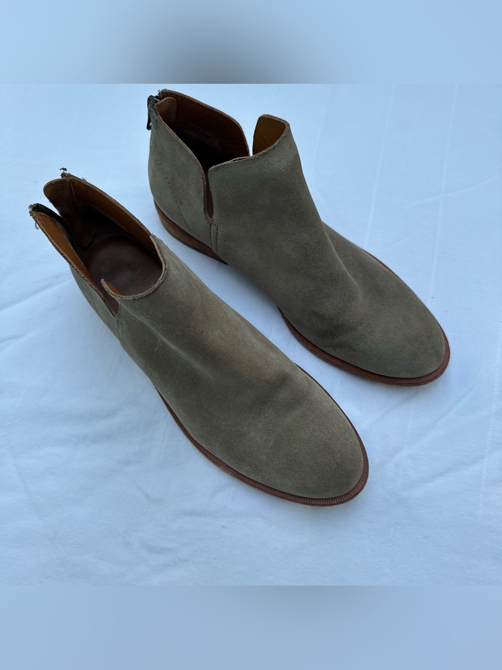 Korks-Ease renny booties leather suede taupe 7 - Picture 3 of 8